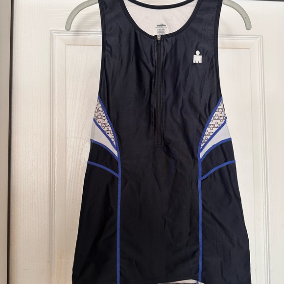 Iron Man Tops - Iron Man Black Tank Top with Blue Accents